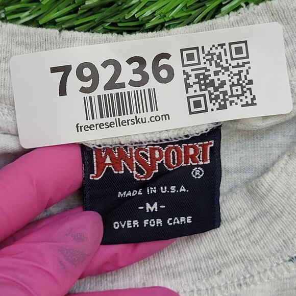 Vintage 90s Villanova Stripes Shirt S/M 19x26 Gray - Picture 7 of 13